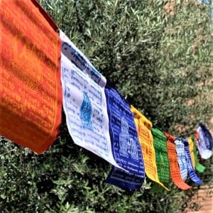 Banderas Tibetanas e Inciensos